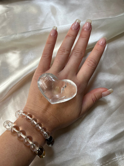 Clear Quartz Heart