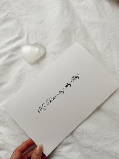 Astrocartography Map 5x7 Print